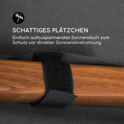 Tahiti Hollywoodschaukel Sonnendach 110cm 2-Sitzer Massivholz Grau -Deutschland Klarstein Verkaufs-Shop 10033575 de 0006 logo