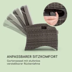 Comfort Siesta Sessel Verstellbare Rückenlehne Dunkelgrau -Deutschland Klarstein Verkaufs-Shop 10033586 de 0003 logo