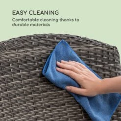 Comfort Siesta Sessel Verstellbare Rückenlehne Dunkelgrau -Deutschland Klarstein Verkaufs-Shop 10033586 uk 0004 logo Blumfeldt Comfort Siesta Sessel Polyrattan d grau