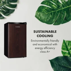 Feldberg Kühlschrank A+ 90 Liter MirageCool Concept Holzdesign Schwarz -Deutschland Klarstein Verkaufs-Shop 10033594 uk 0003 logo Klarstein Feldberg Kuehlschrank Holzdesign schwarz