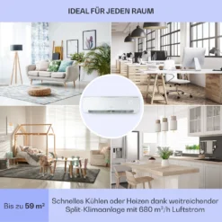 Windwaker Eco Split-Klimaanlage 12.000 BTU/3,5 KW Luftdurchsatz 680 M³/h Max. A++ 4 Windwaker Eco Split-Klimaanlage 12.000 BTU/3,5 KW Luftdurchsatz 680 M³/h Max. A++ -Deutschland Klarstein Verkaufs-Shop 10033601 de 0005 usp