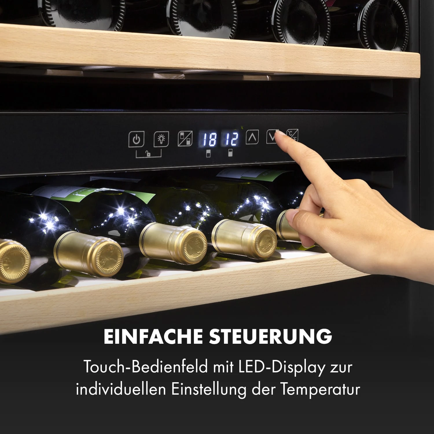 Vinsider 36 Weinkühlschrank 2 Kühlzonen 5-22°C 85l Edelstahl Vinsider 36 Weinkühlschrank 2 Kühlzonen 5-22°C 85l Edelstahl -Deutschland Klarstein Verkaufs-Shop 10033682 de 0005 logo