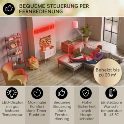 Cosmic Beam Plus XXL Infrarot-Heizstrahler 3000W IP44 Fernbedienung -Deutschland Klarstein Verkaufs-Shop 10033699 de 0003 usp