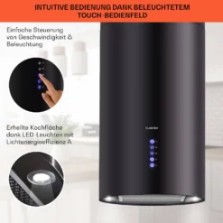 Beretta Inselabzugshaube Ø35cm 650m³/h LED Inkl. Aktivkohlefilter -Deutschland Klarstein Verkaufs-Shop 10033718 de 0004 usp