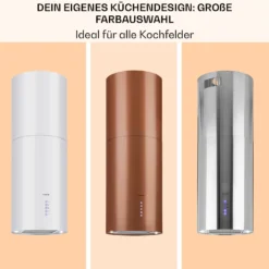 Beretta Inselabzugshaube Ø35cm 650m³/h LED Inkl. Aktivkohlefilter -Deutschland Klarstein Verkaufs-Shop 10033718 de 0007 usp