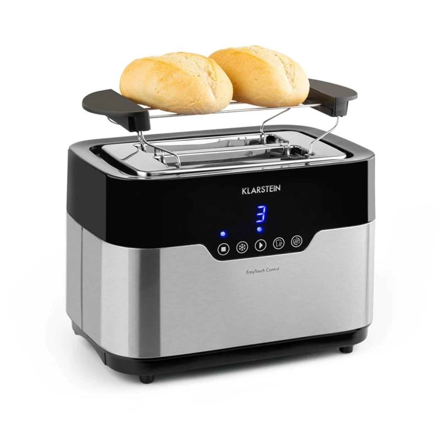 Arabica Toaster 920W LED-Display Touch-Bedienfeld Edelstahl Arabica Toaster 920W LED-Display Touch-Bedienfeld Edelstahl -Deutschland Klarstein Verkaufs-Shop 10033728 yy 0001 titel Toaster Arabica