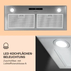 Paolo Dunstabzugshaube Einbau 72 Cm EEK: A 593 M³/h -Deutschland Klarstein Verkaufs-Shop 10033748 de 0003 logo