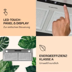 Paolo Dunstabzugshaube Einbau 72 Cm EEK: A 593 M³/h -Deutschland Klarstein Verkaufs-Shop 10033748 de 0005 logo