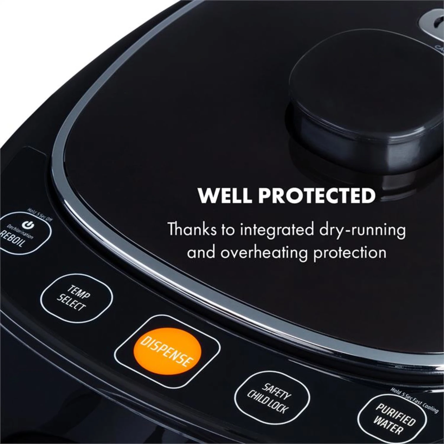 Hot Spring Plus Heißwasserspender 5l Edelstahl-Wassertank 45-95 °C Hot Spring Plus Heißwasserspender 5l Edelstahl-Wassertank 45-95 °C -Deutschland Klarstein Verkaufs-Shop 10033753 yy 0003 logo Klarstein Hot Spring Heisswasserspender schwarz