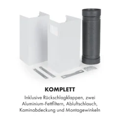 Laurel 60 Dunstabzugshaube 60cm Abluft: 350 M³/h LED Touch Weiß -Deutschland Klarstein Verkaufs-Shop 10033767 de 0009 logo