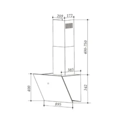 Laurel 90 Dunstabzugshaube 90cm Abluft: 350 M³/h LED Touch Schwarz -Deutschland Klarstein Verkaufs-Shop 10033768 yy 0011 logo Klarstein Laurel 90 Dunstabzugshaube 90cm schwarz