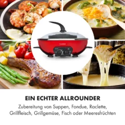 Szechuan Hot Pot Und Grillplatte 5l Vol. 1350 W, 600 W Rot -Deutschland Klarstein Verkaufs-Shop 10033779 de 0005 logo