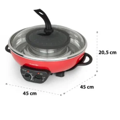 Szechuan Hot Pot Und Grillplatte 5l Vol. 1350 W, 600 W Rot -Deutschland Klarstein Verkaufs-Shop 10033779 yy 0009 logo