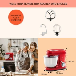 Bella Pico 2G Küchenmaschine 1300W 1,7PS 6 Stufen 5 Liter -Deutschland Klarstein Verkaufs-Shop 10033801 de 0005 usp