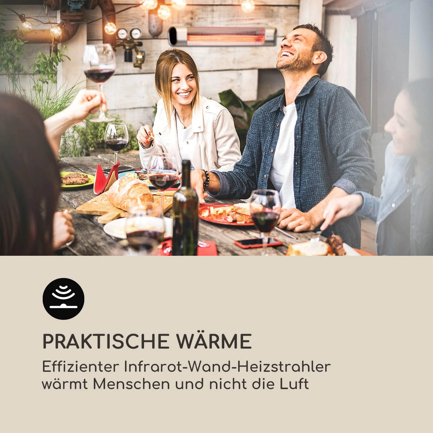 Dark Wave Infrarot-Heizstrahler 2000W Goldbeschichtete Carbonröhre IP65 Aluminium Dark Wave Infrarot-Heizstrahler 2000W Goldbeschichtete Carbonröhre IP65 Aluminium -Deutschland Klarstein Verkaufs-Shop 10033810 de 0002 logo