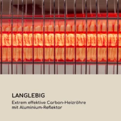 Dark Wave Infrarot-Heizstrahler 2000W Goldbeschichtete Carbonröhre IP65 Aluminium 6 Dark Wave Infrarot-Heizstrahler 2000W Goldbeschichtete Carbonröhre IP65 Aluminium -Deutschland Klarstein Verkaufs-Shop 10033810 de 0007 logo
