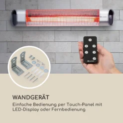 Dark Wave Infrarot-Heizstrahler 2000W Goldbeschichtete Carbonröhre IP65 Aluminium 7 Dark Wave Infrarot-Heizstrahler 2000W Goldbeschichtete Carbonröhre IP65 Aluminium -Deutschland Klarstein Verkaufs-Shop 10033810 de 0008 logo