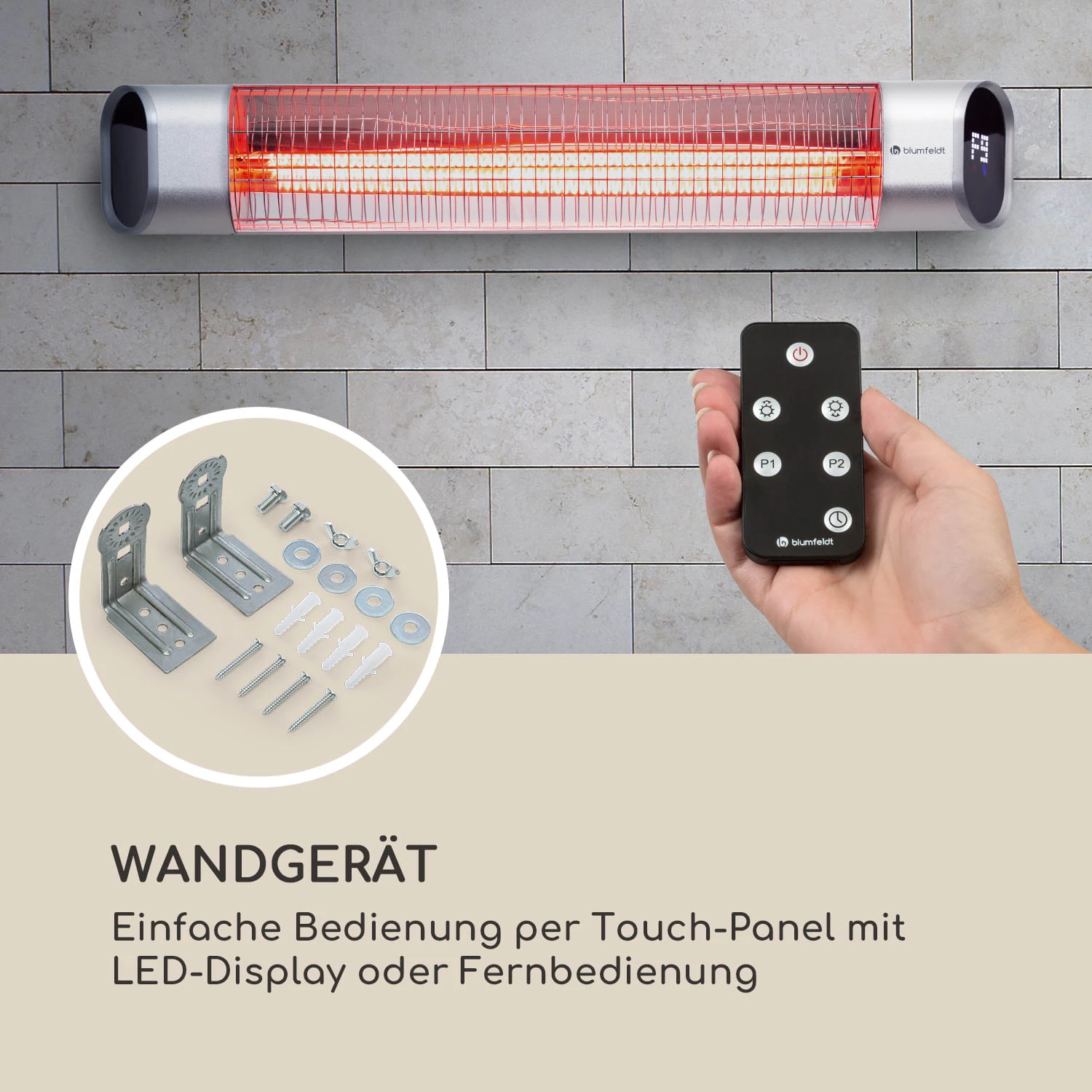 Dark Wave Infrarot-Heizstrahler 2000W Goldbeschichtete Carbonröhre IP65 Aluminium Dark Wave Infrarot-Heizstrahler 2000W Goldbeschichtete Carbonröhre IP65 Aluminium -Deutschland Klarstein Verkaufs-Shop 10033810 de 0008 logo