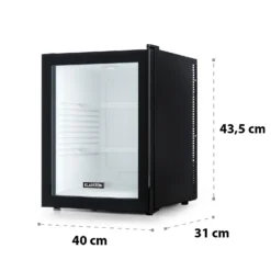 Brooklyn 42 Mini-Kühlschrank Glastür LED Ablage -Deutschland Klarstein Verkaufs-Shop 10033821 yy 0009 dimensions