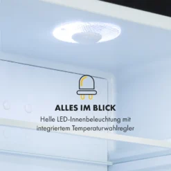 Frosty Mini-Kühlschrank EEC A Spiegelglastür 10 Liter Schwarz -Deutschland Klarstein Verkaufs-Shop 10033836 de 0007 logo