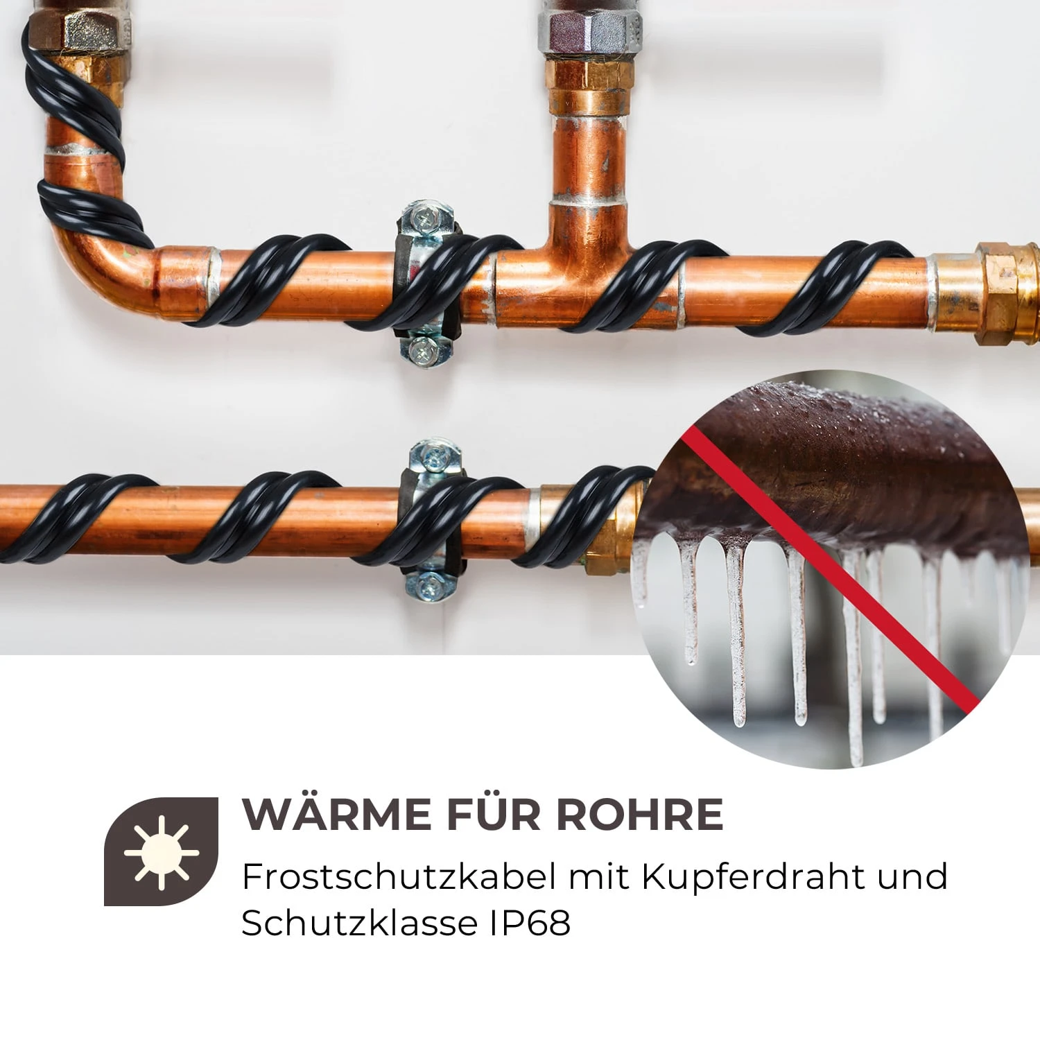Flow Wire Frostschutzkabel 4m mit Thermostat IP68 Flow Wire Frostschutzkabel 4m Mit Thermostat IP68 -Deutschland Klarstein Verkaufs-Shop 10033906 de 0002 logo