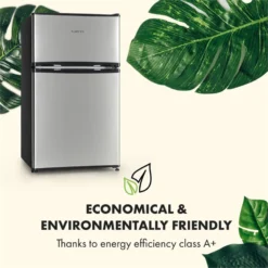 Big Daddy Cool Kühl-Gefrierkombination 61/25 Liter 2 Ebenen Edelstahl -Deutschland Klarstein Verkaufs-Shop 10034005 yy 0010 logo Klarstein Big Daddy Cool Kuehl Gefrierkombination