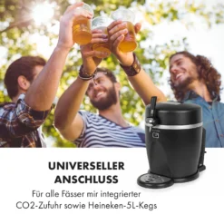 Tap2Go Mobile 2-in1 Bierzapfanlage Mit Getränkekühler 5l/13l Schwarz -Deutschland Klarstein Verkaufs-Shop 10034006 de 0004 logo