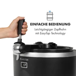 Tap2Go Mobile 2-in1 Bierzapfanlage Mit Getränkekühler 5l/13l Schwarz -Deutschland Klarstein Verkaufs-Shop 10034006 de 0007 logo