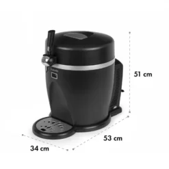 Tap2Go Mobile 2-in1 Bierzapfanlage Mit Getränkekühler 5l/13l Schwarz -Deutschland Klarstein Verkaufs-Shop 10034006 yy 0010 logo Klarstein Tap2Go mobile Bierzapfanlage schwarz