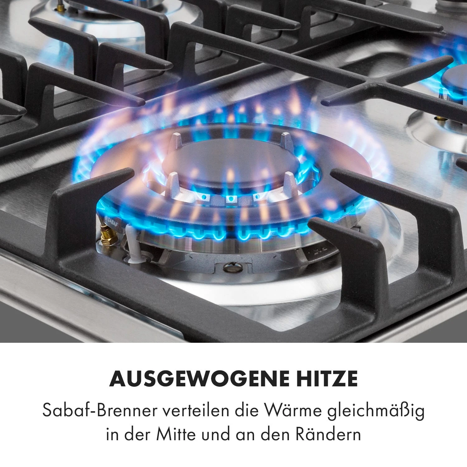 Ignito 4 Zonen Gaskochfeld 4-flammig Sabaf-Brenner Edelstahl silber Ignito 4 Zonen Gaskochfeld 4-flammig Sabaf-Brenner Edelstahl Silber -Deutschland Klarstein Verkaufs-Shop 10034110 de 0003 logo