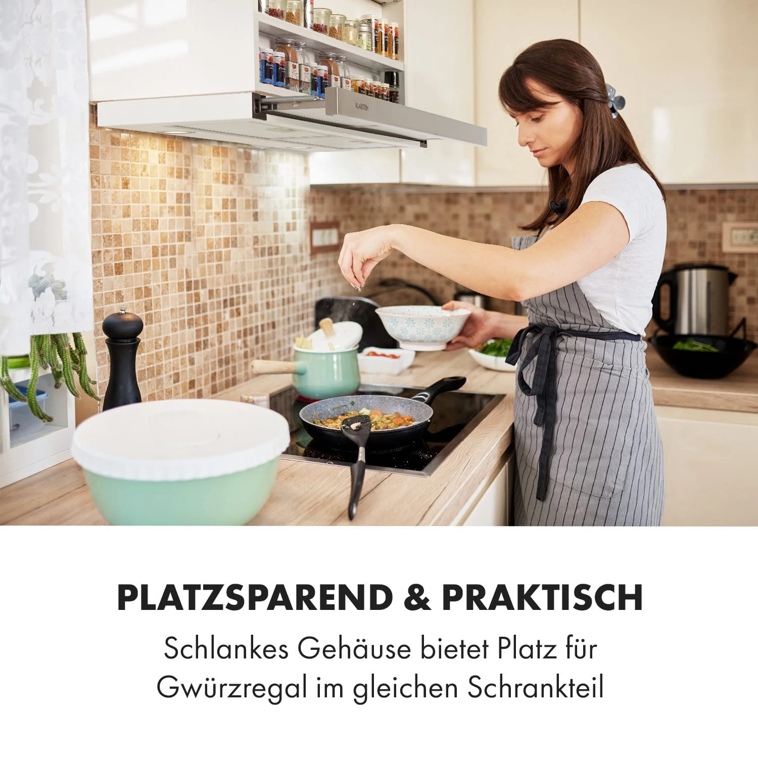 Mariana 90 Flachschirmhaube 500 m³/h Abluft LED weiß Mariana 90 Flachschirmhaube 500 M³/h Abluft LED Weiß -Deutschland Klarstein Verkaufs-Shop 10034116 de 0002 logo