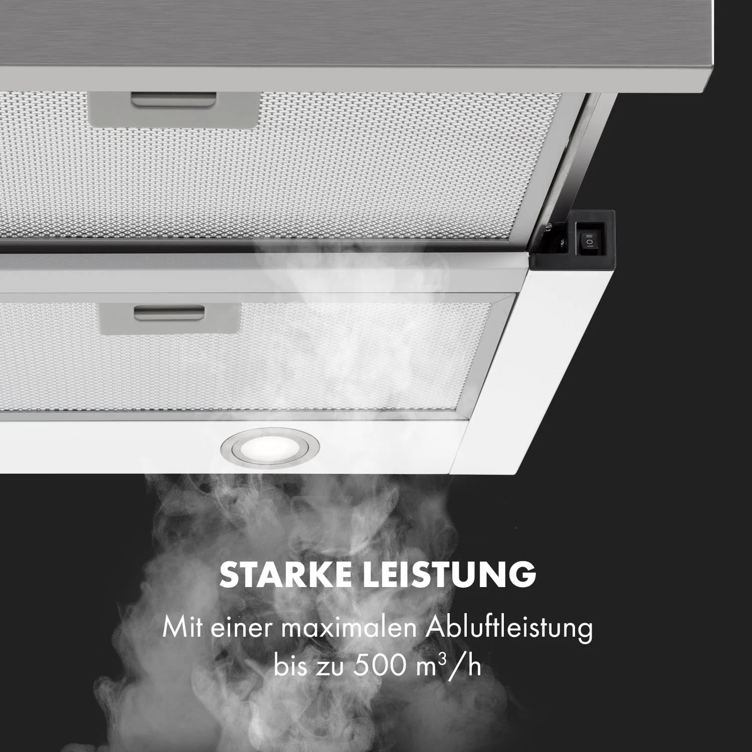 Mariana 90 Flachschirmhaube 500 m³/h Abluft LED weiß Mariana 90 Flachschirmhaube 500 M³/h Abluft LED Weiß -Deutschland Klarstein Verkaufs-Shop 10034116 de 0003 logo