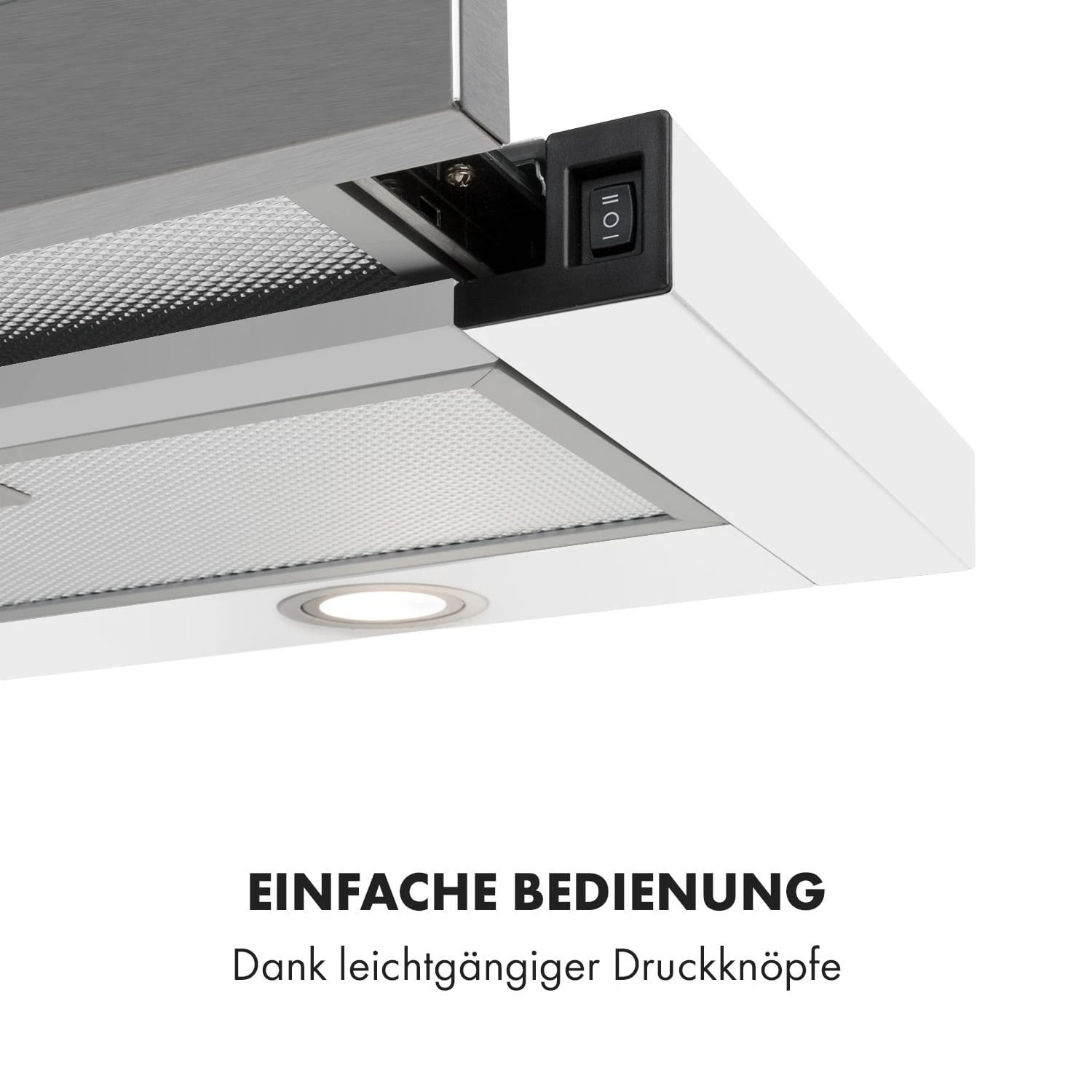 Mariana 90 Flachschirmhaube 500 m³/h Abluft LED weiß Mariana 90 Flachschirmhaube 500 M³/h Abluft LED Weiß -Deutschland Klarstein Verkaufs-Shop 10034116 de 0004 logo