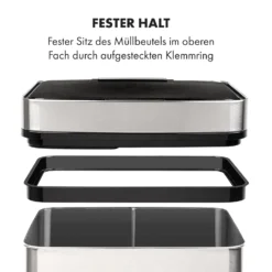 Touchless Müllsammler Sensor 72L 4 Behälter ABS PP Edelstahl Gebürstet -Deutschland Klarstein Verkaufs-Shop 10034128 de 0010 logo