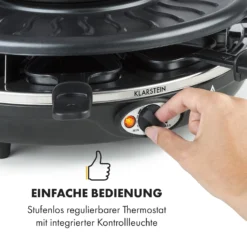 Fonduelette Raclette Und Fondue 1350W 1 Liter 38 Cm Ø Für 8 Personen -Deutschland Klarstein Verkaufs-Shop 10034138 de 0004 logo