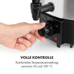 Biggie Eco Einkochautomat & Getränkespender 1000W 30-100°C Zapfhahn 9l -Deutschland Klarstein Verkaufs-Shop 10034147 de 0003 logo