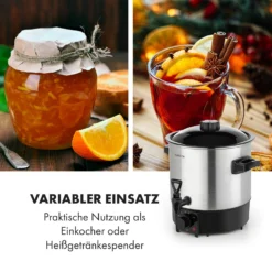 Biggie Eco Einkochautomat & Getränkespender 1000W 30-100°C Zapfhahn 9l -Deutschland Klarstein Verkaufs-Shop 10034147 de 0005 logo