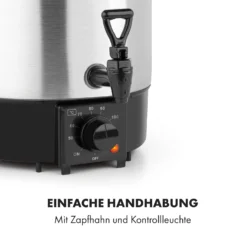 Biggie Eco Einkochautomat & Getränkespender 1000W 30-100°C Zapfhahn 9l -Deutschland Klarstein Verkaufs-Shop 10034147 de 0006 logo