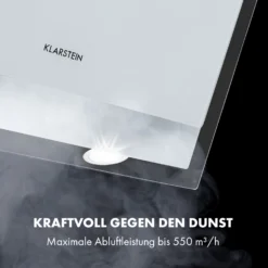 Mirage 60 Dunstabzugshaube 550 M³/h Touch-Panel Ambient EEC A++ Weiß 2 Mirage 60 Dunstabzugshaube 550 M³/h Touch-Panel Ambient EEC A++ Weiß -Deutschland Klarstein Verkaufs-Shop 10034151 de 0003 logo