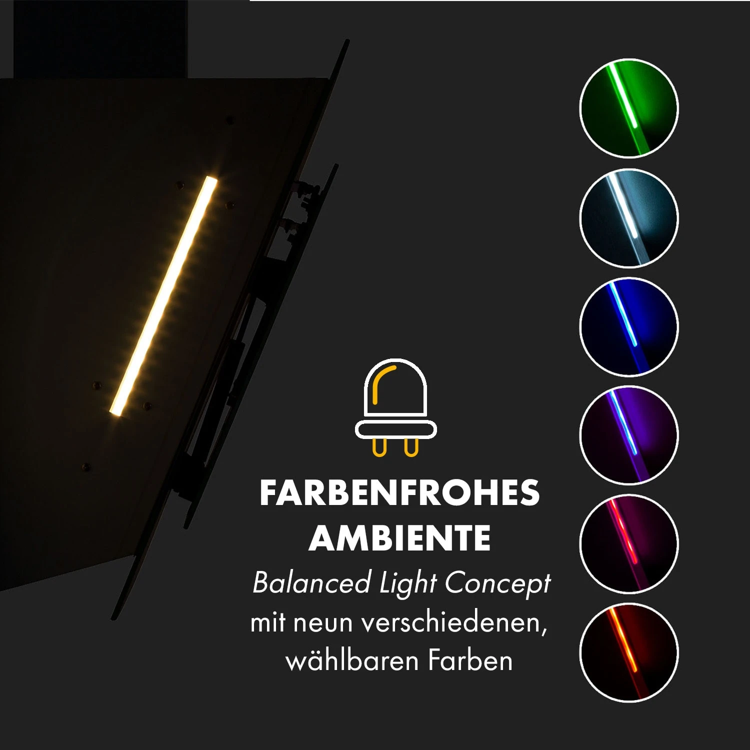 Mirage 60 Dunstabzugshaube 550 m³/h Touch-Panel Ambient EEC A++ weiß Mirage 60 Dunstabzugshaube 550 M³/h Touch-Panel Ambient EEC A++ Weiß -Deutschland Klarstein Verkaufs-Shop 10034151 de 0005 logo