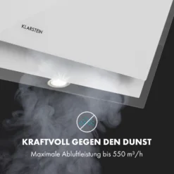 Mirage 90 Dunstabzugshaube 550 M³/h Touch-Panel Ambient EEC A++ Weiß -Deutschland Klarstein Verkaufs-Shop 10034152 de 0003 logo