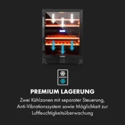 Vinovilla 43 Built-In Duo Onyx Weinkühlschrank 129l 43 Fl. 2 Zonen -Deutschland Klarstein Verkaufs-Shop 10034155 de 0006 logo