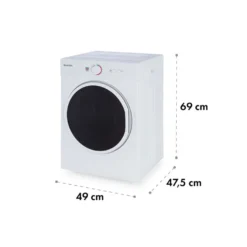 Jet Set Mini-Wäschetrockner Ablufttrockner 1020W EEK C 3kg 50cm Weiß -Deutschland Klarstein Verkaufs-Shop 10034158 yy 0008 logo Klarstein Jet Set Waeschetrockner weiss