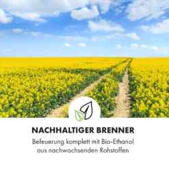 Phantasma Gizeh Ethanol-Kamin Rauchfrei Edelstahl-Brenner 600ml 4h -Deutschland Klarstein Verkaufs-Shop 10034159 de 0006 logo