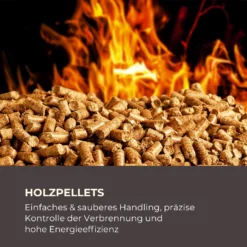 Energiewende Pelletofen 5/10 KW 5 Stufen Timer 18kg 250m³ Fernbedienung Grau -Deutschland Klarstein Verkaufs-Shop 10034181 de 0004 logo
