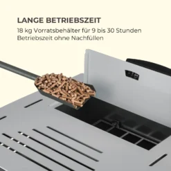 Energiewende Pelletofen 5/10 KW 5 Stufen Timer 18kg 250m³ Fernbedienung Grau -Deutschland Klarstein Verkaufs-Shop 10034181 de 0006 logo