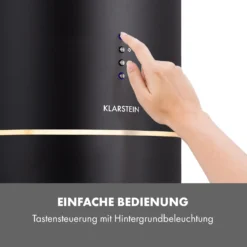 Tron Ambience Inselabzugshaube Ø38cm Umluft 540m³/h LED Schwarz -Deutschland Klarstein Verkaufs-Shop 10034213 de 0007 logo