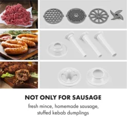 Kraftprotz Elektrischer Fleischwolf 700 W Kupfermotor Edelstahl -Deutschland Klarstein Verkaufs-Shop 10034215 yy 0003 logo Klarstein Kraftprotz elektrischer Fleischwolf weiss