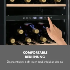 Vinamour 45 DuoWeinkühlschrank 2 Zonen 118 Ltr / 45 Fl 5-18 °C -Deutschland Klarstein Verkaufs-Shop 10034216 de 0006 logo