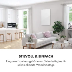 Crystal Wall Infrarotheizung 100x60cm 600W Wochentimer IP54 Weiß -Deutschland Klarstein Verkaufs-Shop 10034223 de 0003 logo